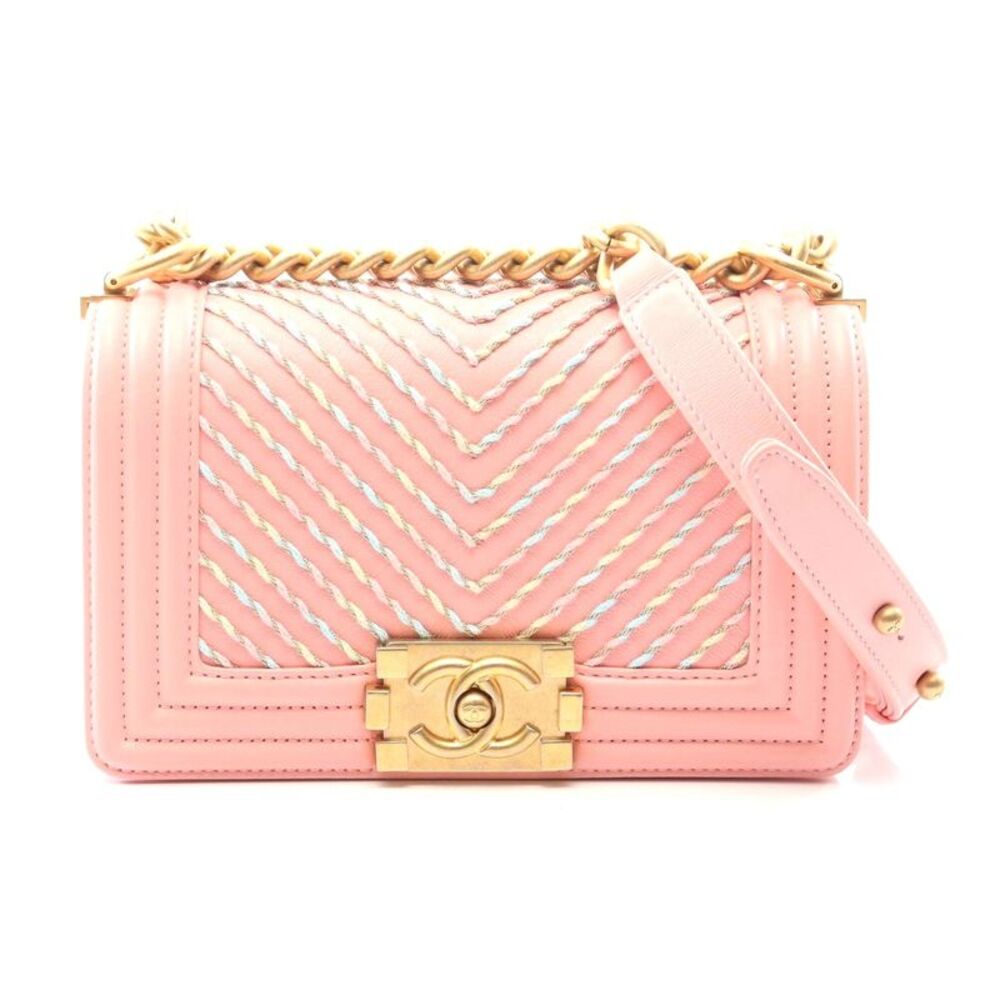 Chanel Boy Small Leather Shoulder Bag